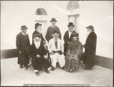 Elderly European Jews, c.1898-1911 by American Photographer